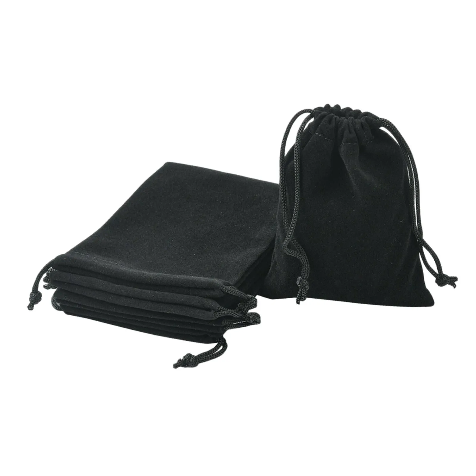 10 Pieces Velvet Drawstring Bags Gift Bags for Gift Packaging Wedding Favors Black