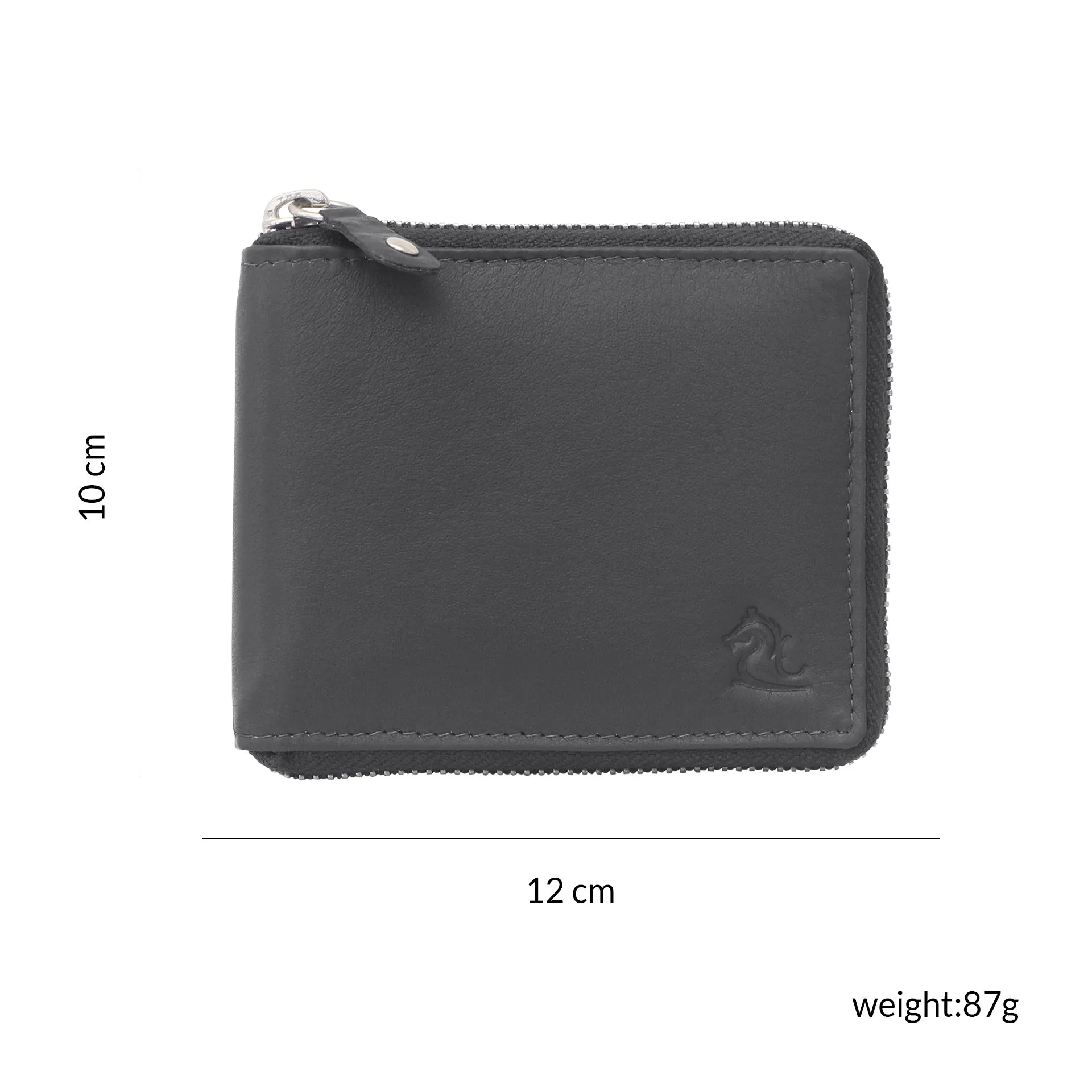 14089 Brown Zip Around Wallet