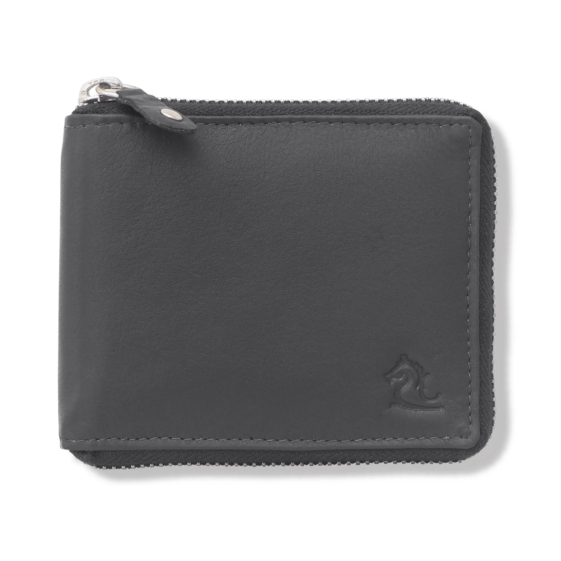 14089 Brown Zip Around Wallet