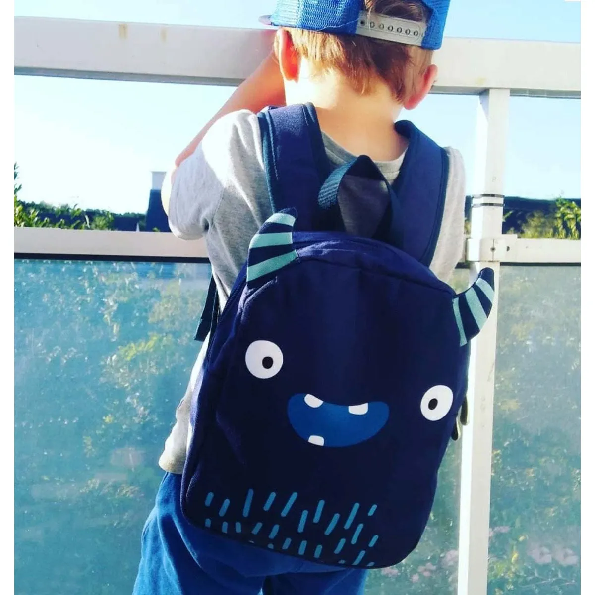 A Little Lovely Company Little Backpack: Monster