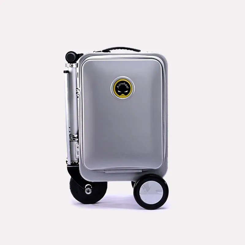 Airwheel Silver Smart Electric Rideable Luggage Bag 0850265