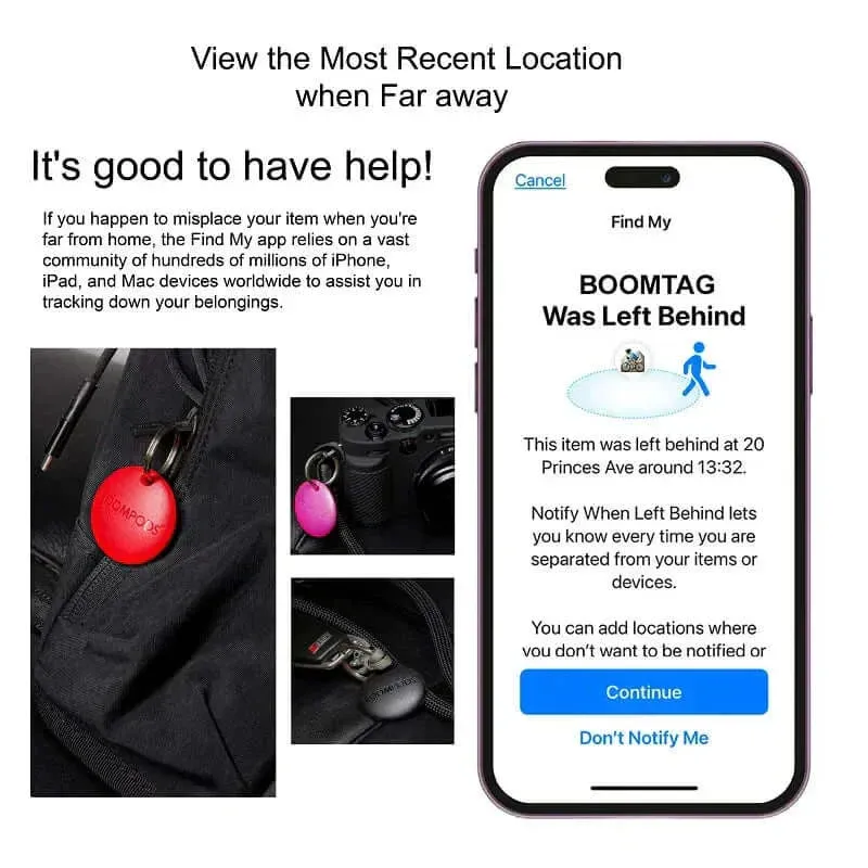 Apple-Ready Smart GPS Tracker: Never Lose Keys, Pets, or Luggage Again!