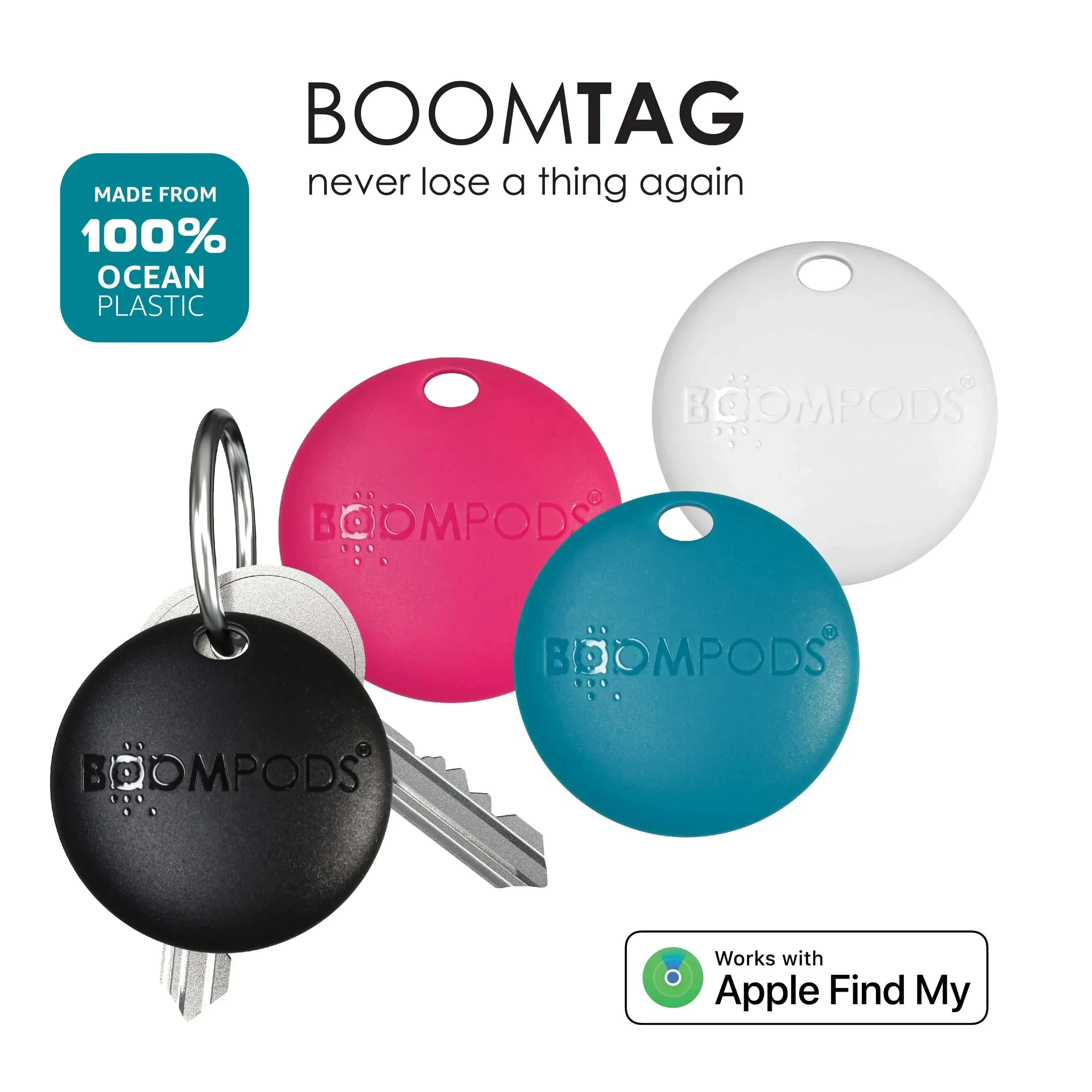 Apple-Ready Smart GPS Tracker: Never Lose Keys, Pets, or Luggage Again!