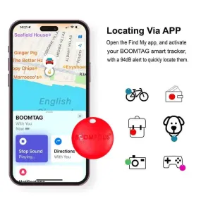 Apple-Ready Smart GPS Tracker: Never Lose Keys, Pets, or Luggage Again!