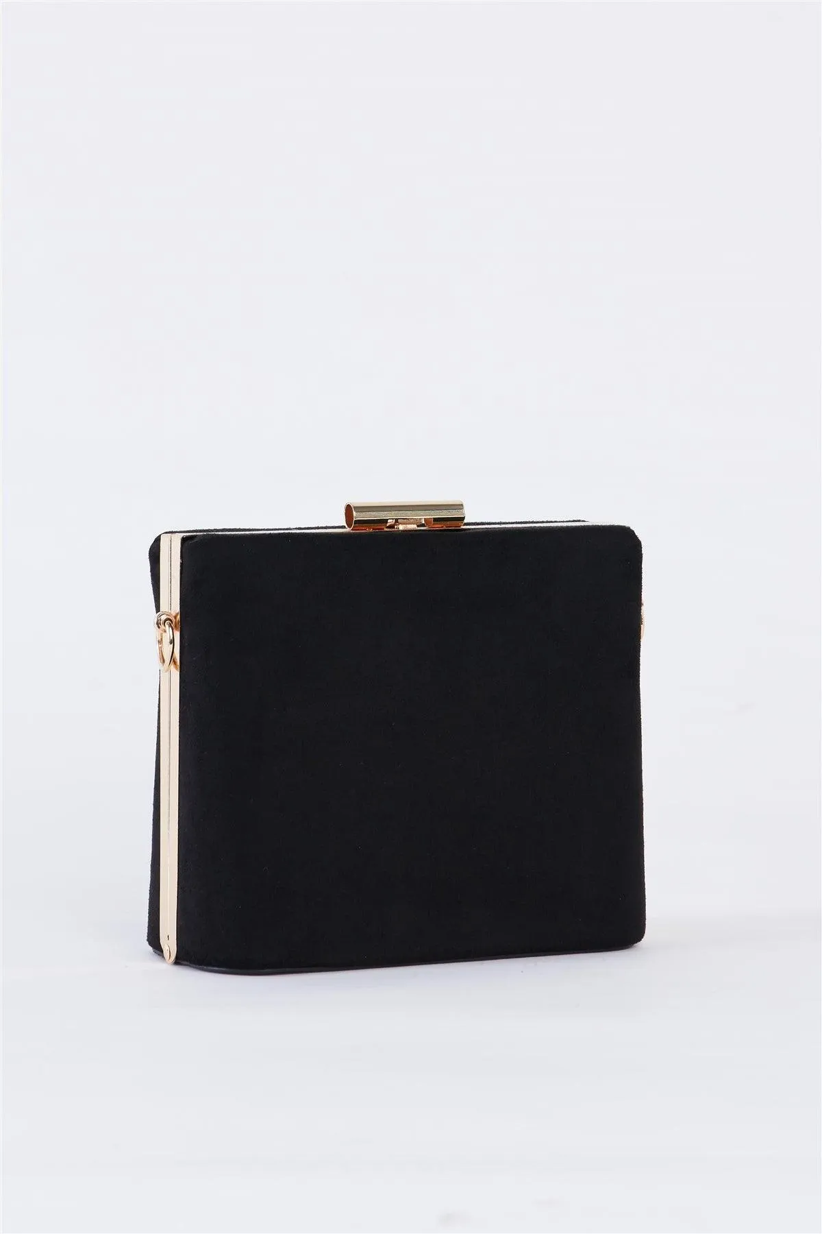 Black Chic Suede Clutch Bag /3 Bags