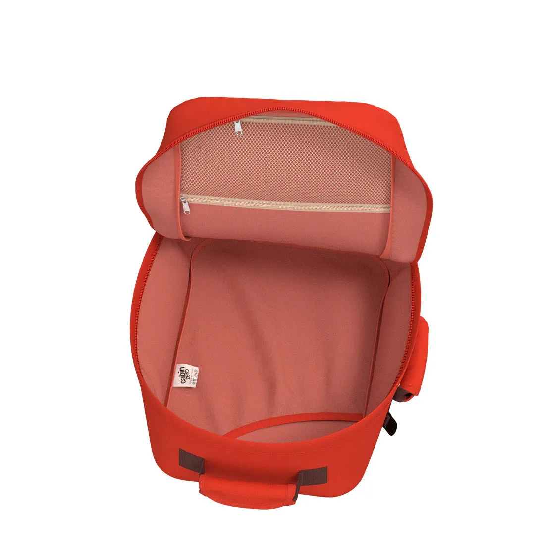 Cabinzero Classic Backpack 36L in Tomato Festival Color