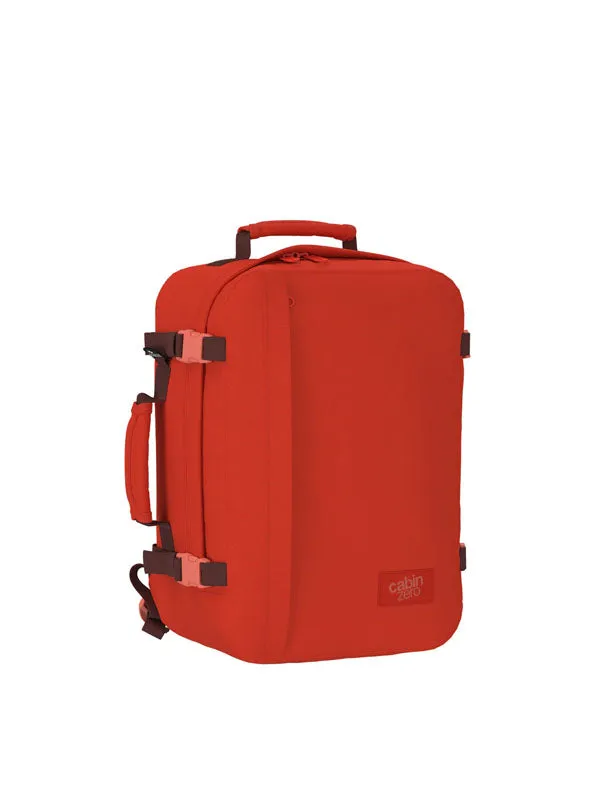 Cabinzero Classic Backpack 36L in Tomato Festival Color