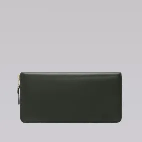 COMME DES GARCONS WALLET SA0110 CLASSIC PLAIN BOTTLE GREEN