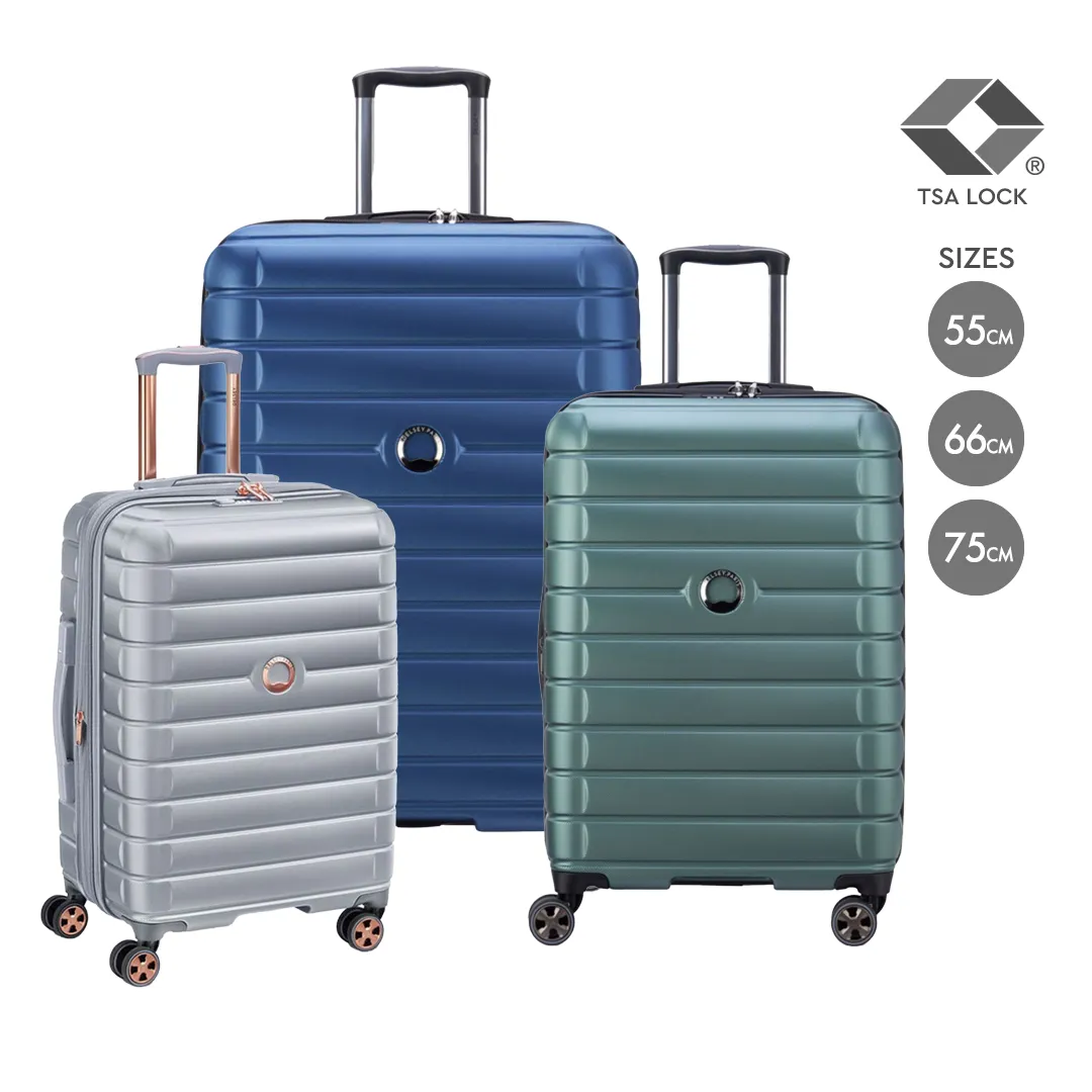 Delsey Paris Shadow 5.0 DY2878821P 75cm 4 Double Wheels Expandable Trolley Case - Green