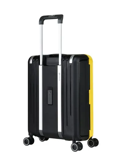 Eminent Vertica Hard Case Luggage Trolley Polypropylene Lightweight 4 Quiet Double Spinner Wheels With Tsa Lock B0006M Yellow Black