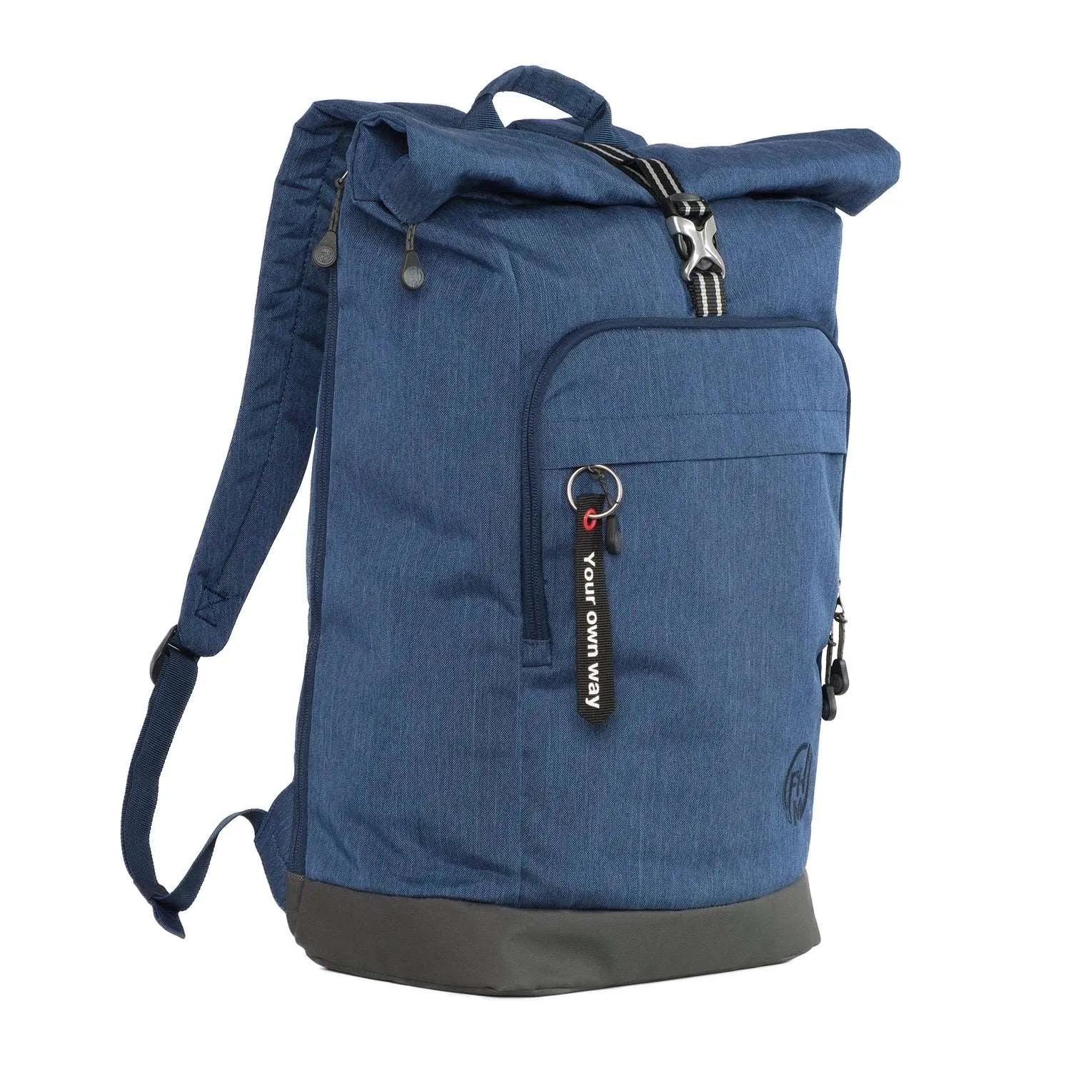 FHM Nomad 25 roll top backpack Blue