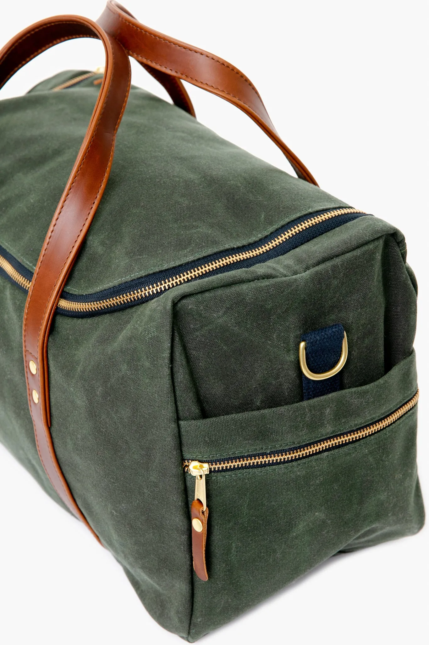 Hunter Green Waxed Canvas Heritage Commuter Duffel