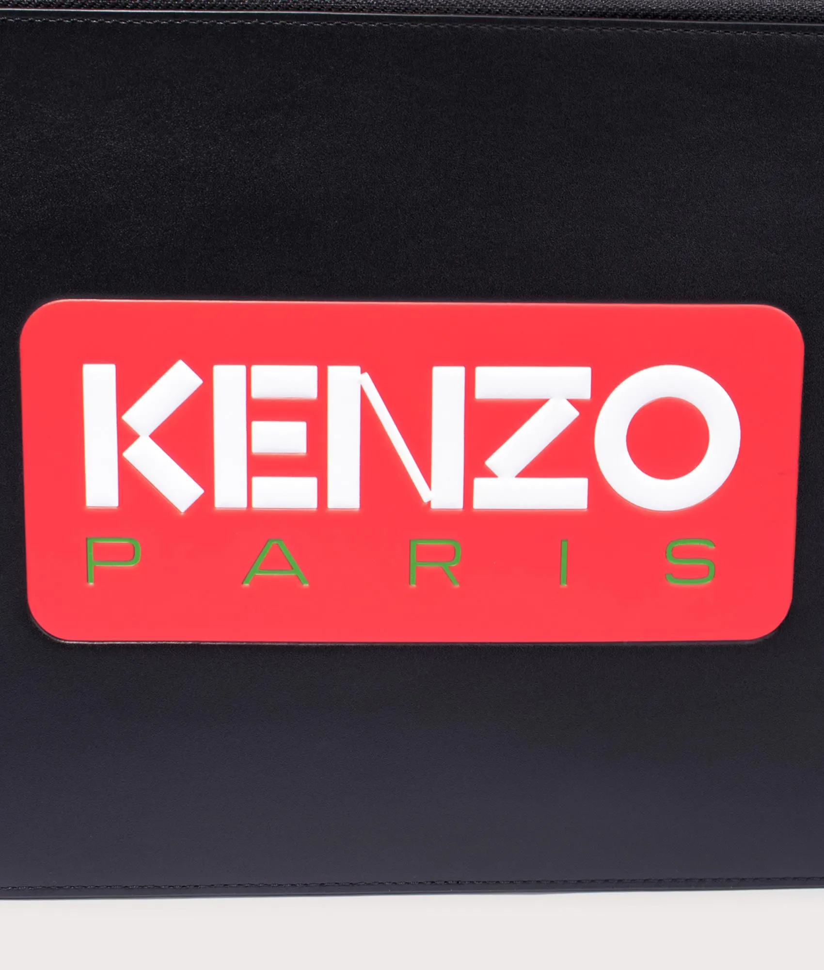 KENZO Paris Large Leather Pouch Bag