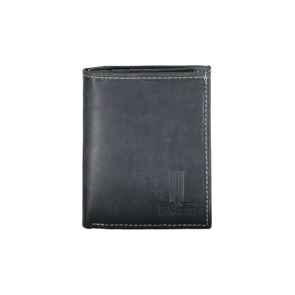 Lancetti Black Leather Wallet