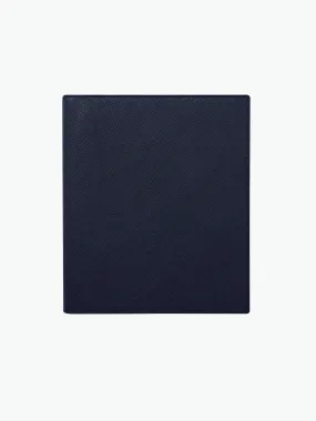 Leather A5 Writing Folder Navy