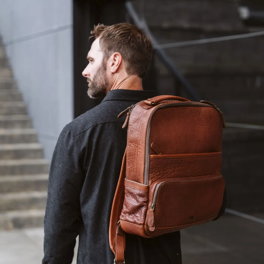 Limited Edition Roosevelt Buffalo Leather Backpack | Buffalo Grain