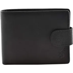 Mala Leather Black Kalmin Shaftsbury Extra Capacity Tab Wallet