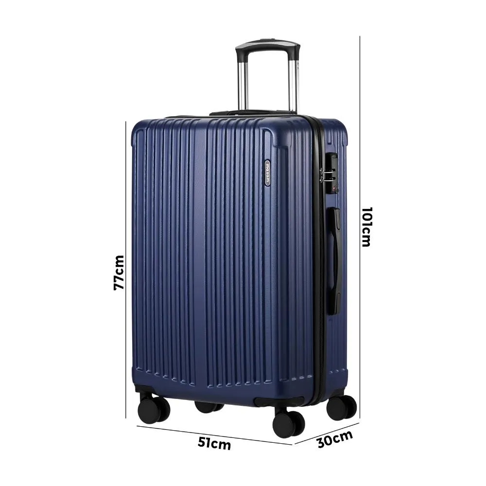 Mazam 28" Luggage Set Travel TSA Lock ABS Case Navy