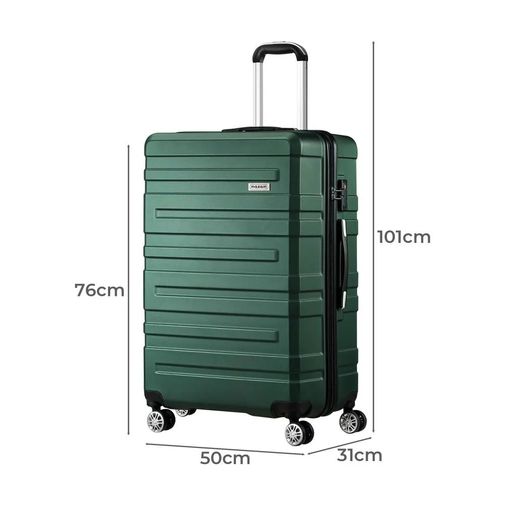 Mazam 28" Luggage Suitcase Trolley Set Travel TSA Lock Storage Hard Case Green