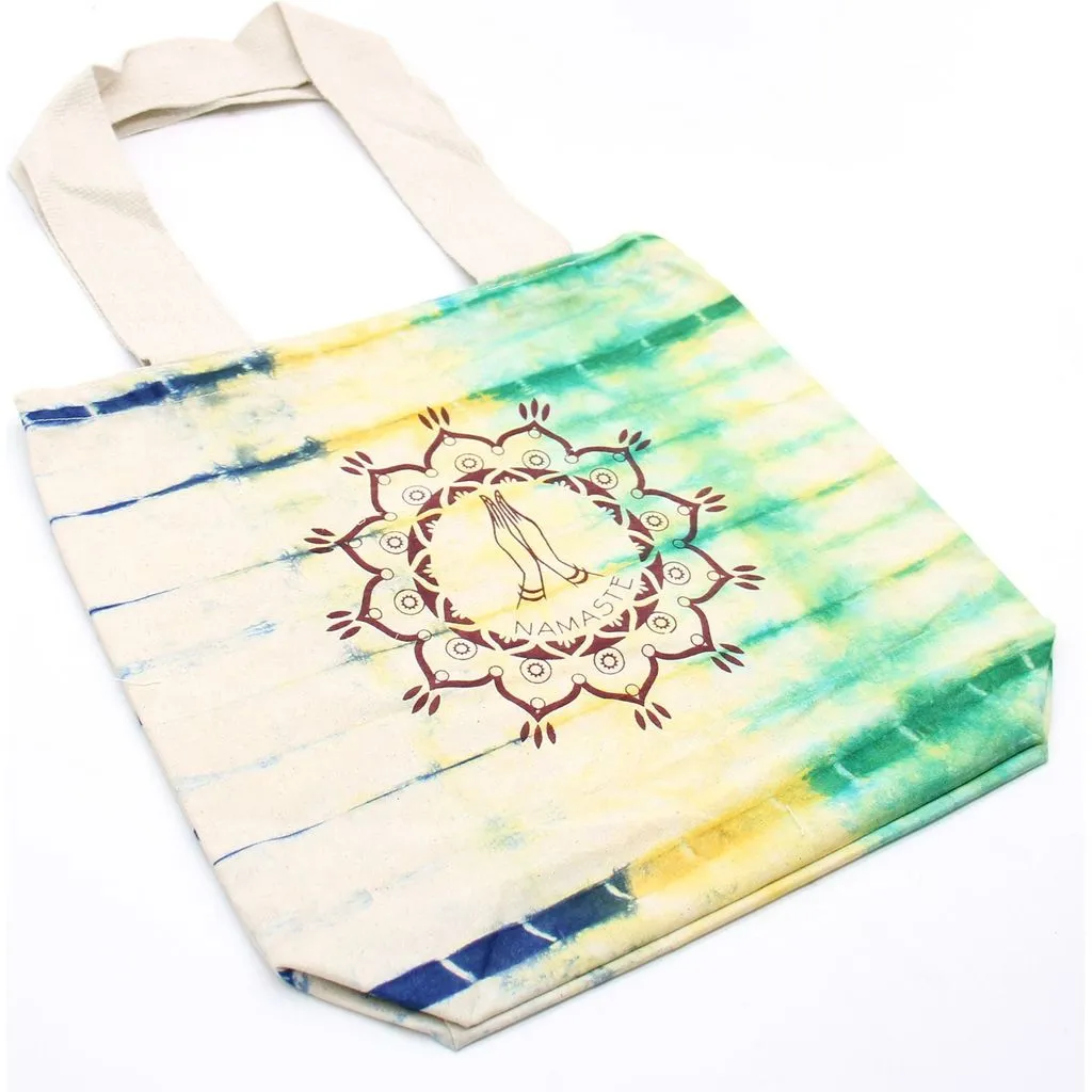 Natural Tie-Dye Bags - Indian Cotton - Blue & Pink Shades