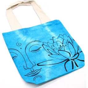 Natural Tie-Dye Bags - Indian Cotton - Blue & Pink Shades