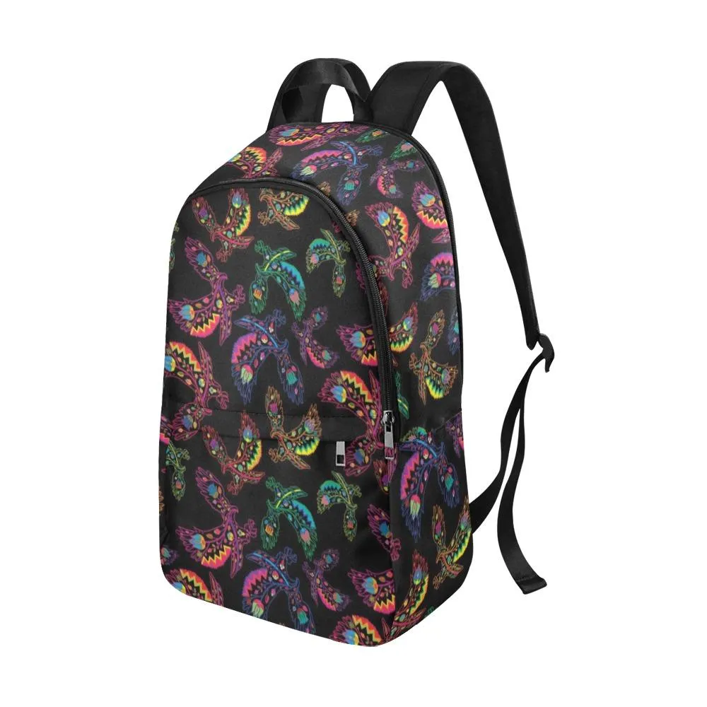 Neon Floral Eagles Backpack for Adult