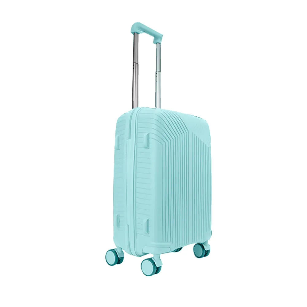 OPTIMA Cabin Luggage | Large 28Inch T.Blue Polycarbonate 8 Wheel Spinner Trolley Hardsided Suitcase with TSA Lock Travel Suitcase