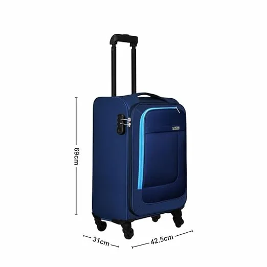 OPTIMA Prion Softside Expandable Roller Luggage (24 inch Colour -Blue)