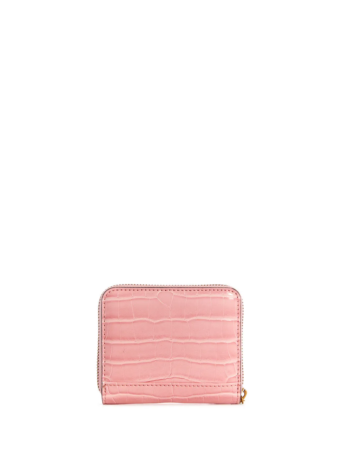 Pink Laurel Croco Small Wallet