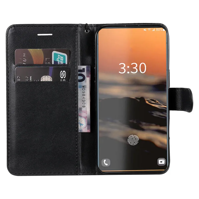 Samsung S23 compatible Flip Wallet Leather Phone Case