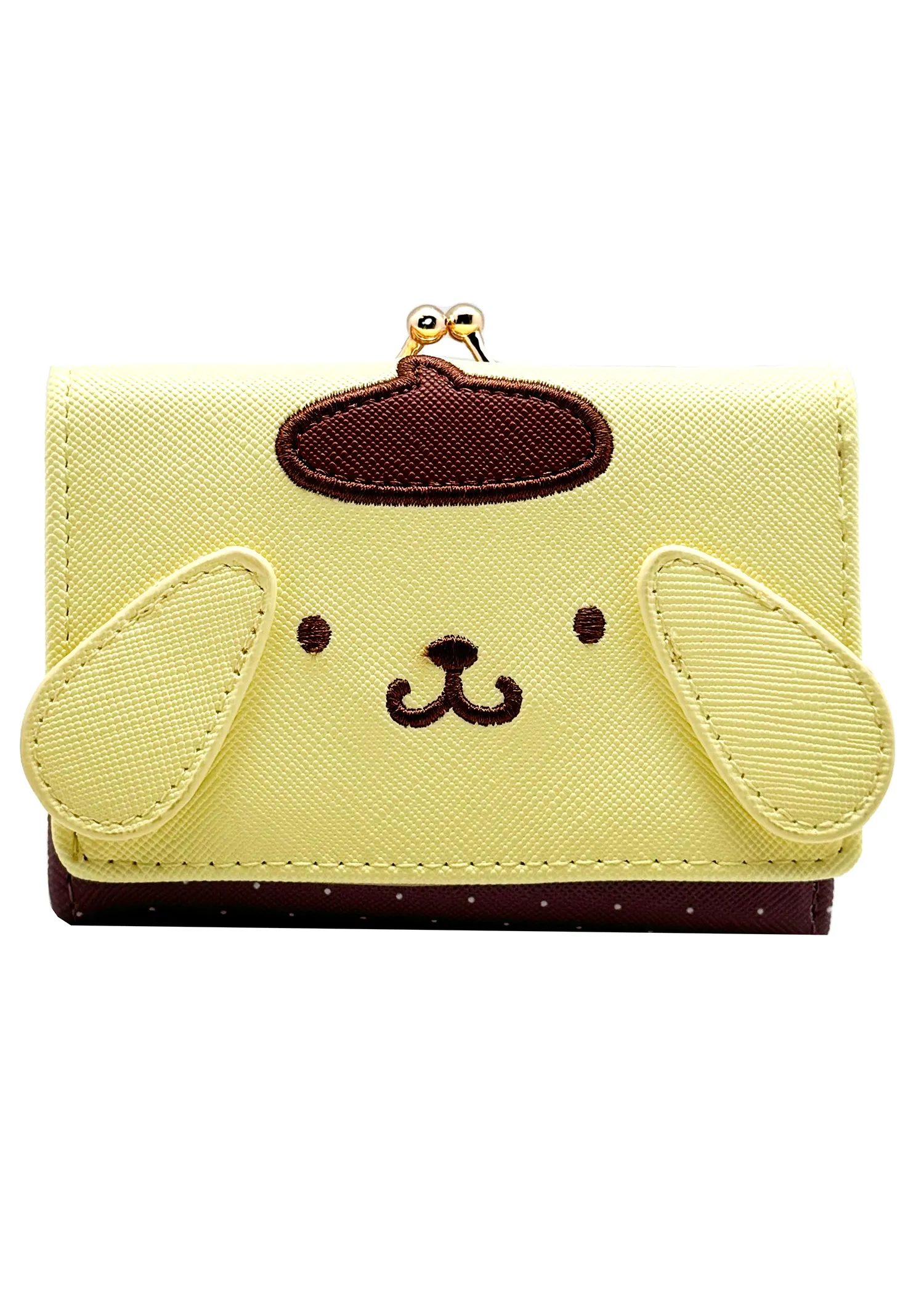 Sanrio Pompompurin Face Flap Wallet