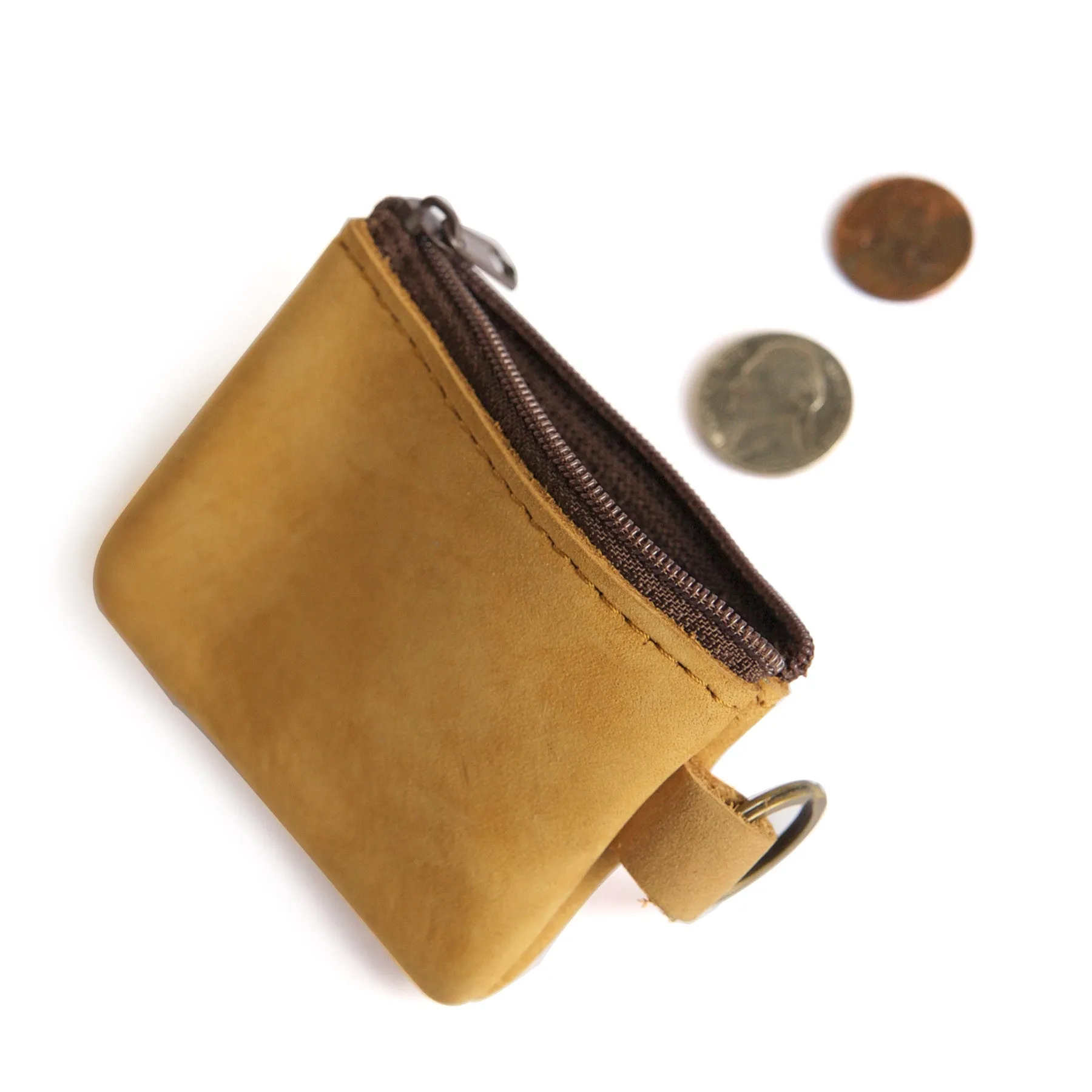 Small Leather Coin Pouch