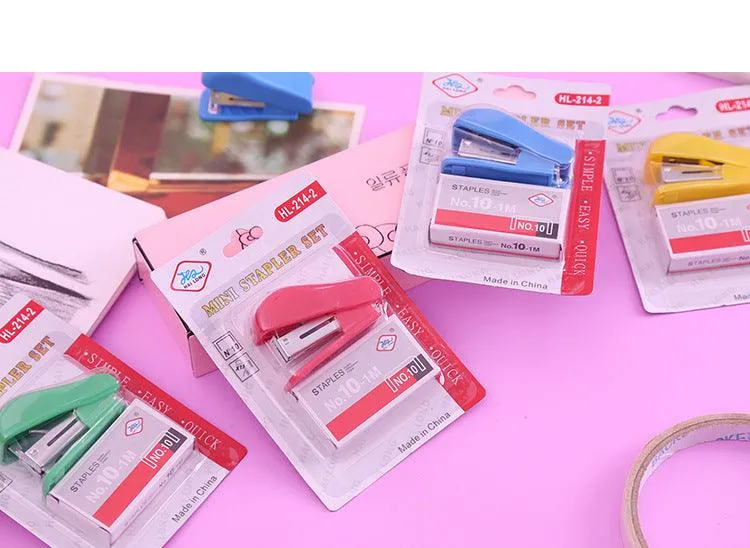 Staples Petite Size Stapler for Kids Pack of 3 in Random Colors