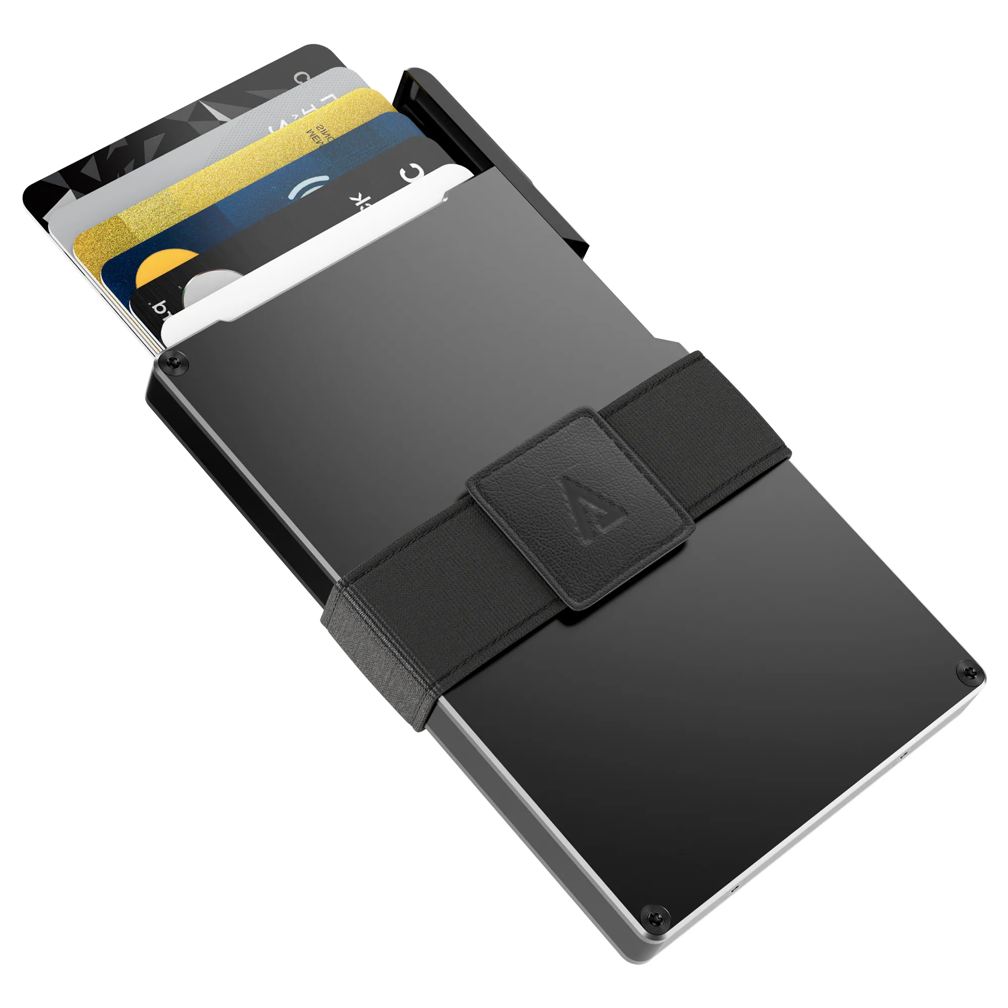 Statik® Wallet Black Aluminum