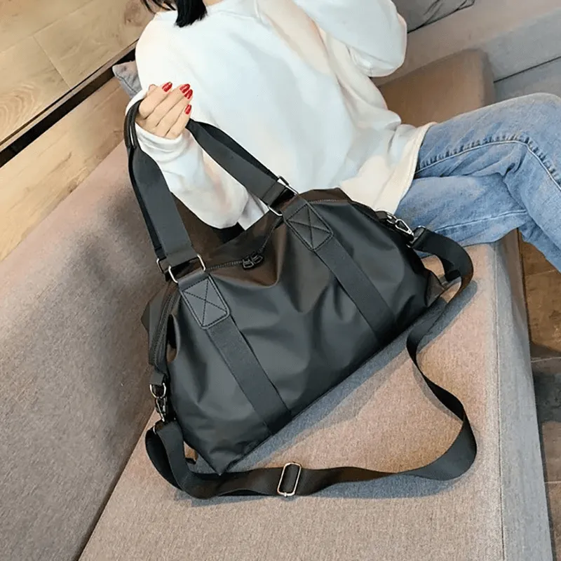 Stylish Women's Nylon Duffel Bag with Adjustable Strap - SF1994