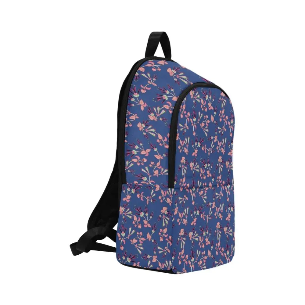 Swift Floral Peach Blue Backpack for Adult