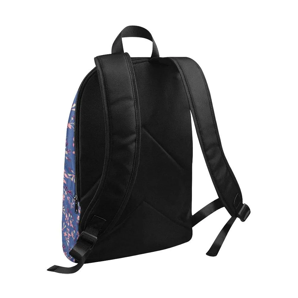 Swift Floral Peach Blue Backpack for Adult