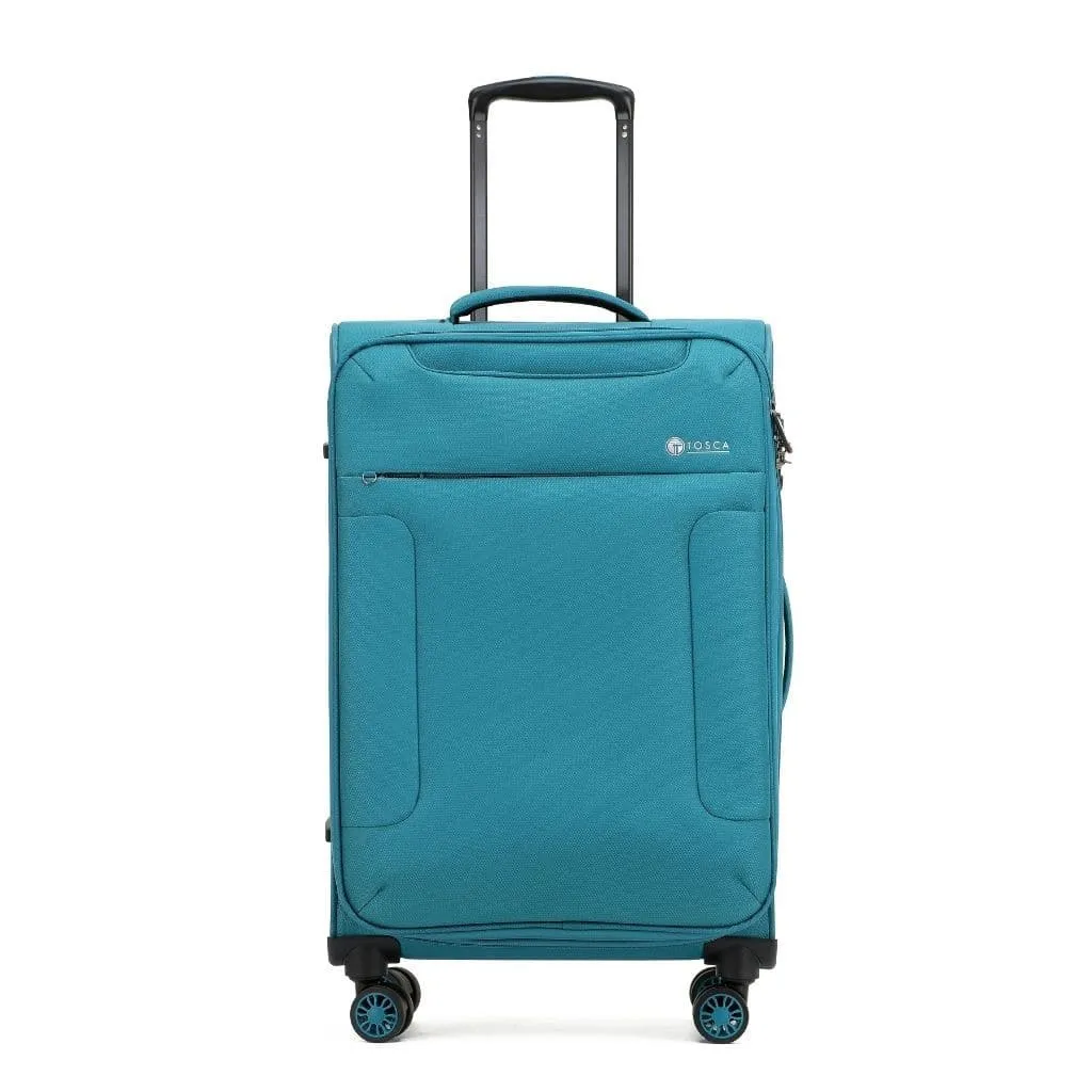 Tosca So Lite 3 Piece Softsided SuperLight Luggage Set - Teal