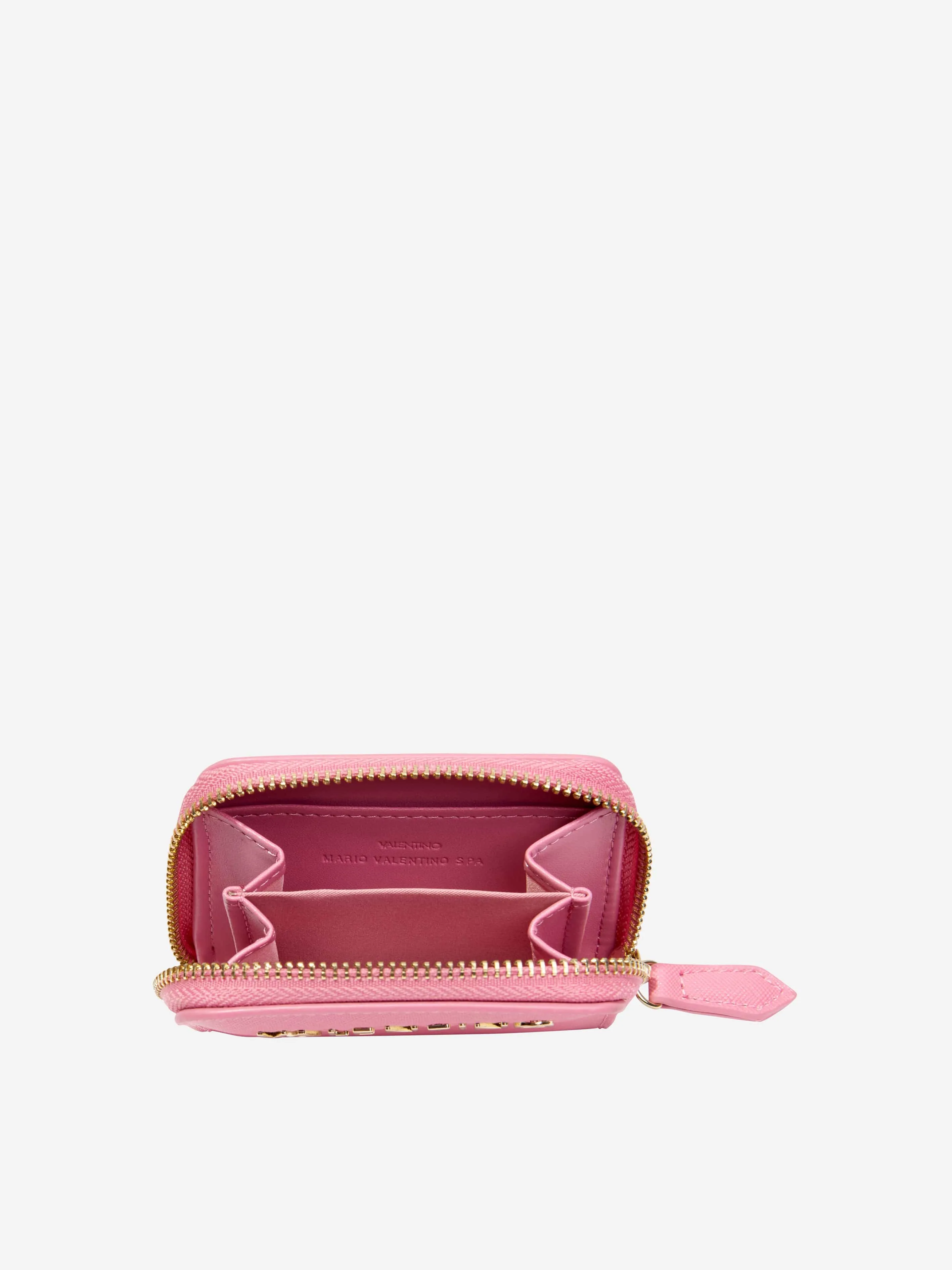 Valentino Girls Divina Zip Around Wallet in Pink