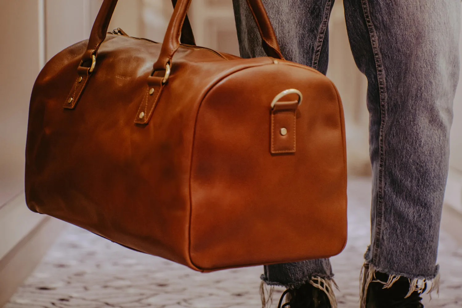 Winchester Holdall | Brown Leather Medium